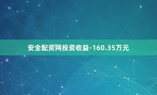 安全配资网投资收益-160.35万元